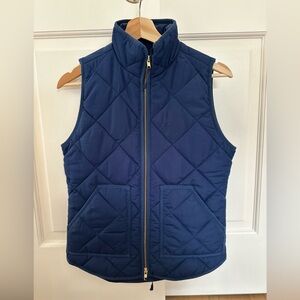 J. Crew Navy Vest with Gold Accents